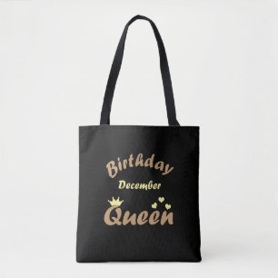 Queens wordt geboren in december tote bag