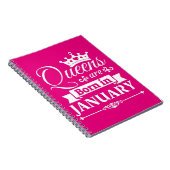 "Queens wordt geboren in januari Notitieboek (Rechterzijde)