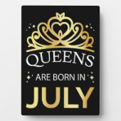 Queens wordt geboren in juli I Fotoplaat (voorkant)