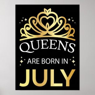 Queens wordt geboren in juli I Poster