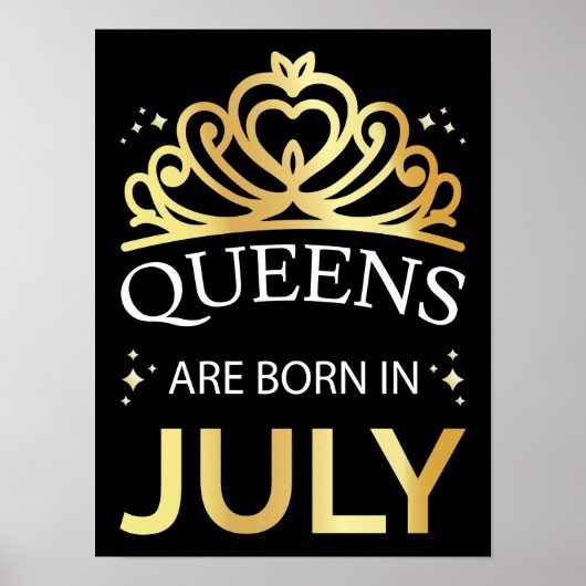 Queens wordt geboren in juli I Poster (Voorkant)