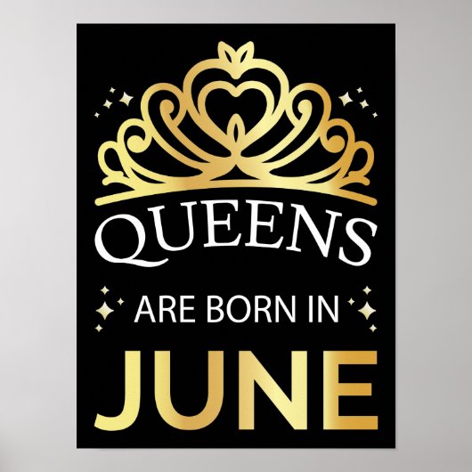 Queens wordt geboren in juni I Poster (Voorkant)