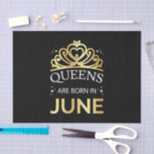 Queens wordt geboren in juni I Tissuepapier (Craft)