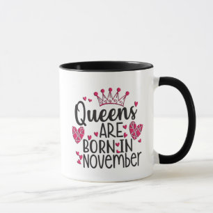 Queens wordt geboren in november mok