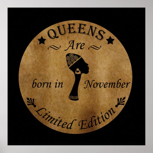Queens wordt geboren in november poster (Voorkant)