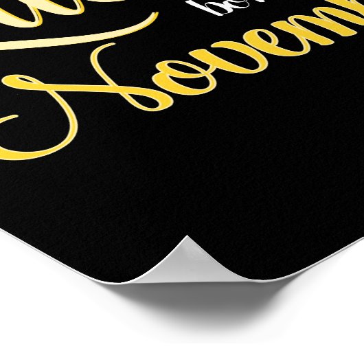 Queens wordt geboren in november Vrouwelijke dag Poster (Hoek)