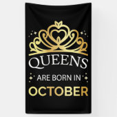 Queens wordt geboren in oktober I Spandoek (Verticaal)