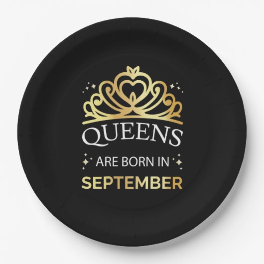 Queens wordt geboren in september I Papieren Bordje (Voorkant)