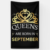Queens wordt geboren in september I Spandoek (Verticaal)
