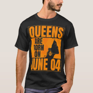Queens wordt geboren op 4 juni. t-shirt