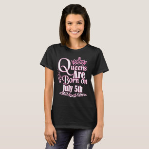 Queens wordt geboren op 5 juli jongstleden t-shirt