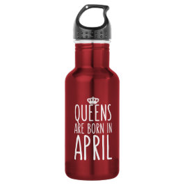 Queens wordt in april geboren waterfles 
