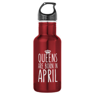 Queens wordt in april geboren waterfles 
