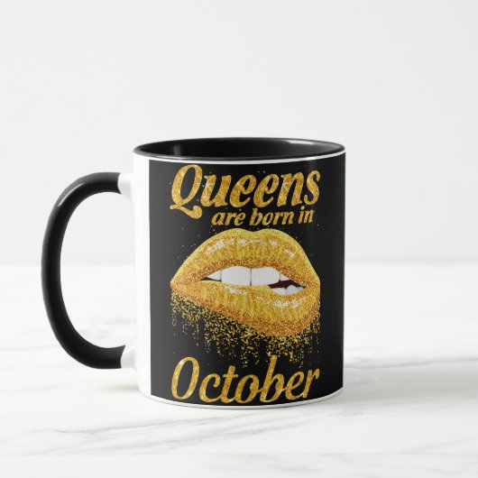 Queens wordt in oktober geboren mok (Links)