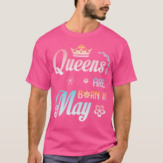 Queens zijn geboren in mei Happy Birthday to Me Na T-shirt