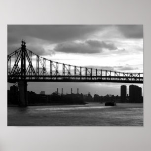 Queensboro Bridge 15 x 11 poster - Geen rand