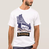 Queensboro Bridge Grafische Kunst T-shirt (Voorkant)