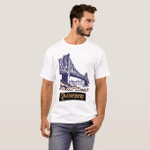 Queensboro Bridge Grafische Kunst T-shirt (Voorkant volledig)