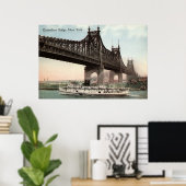 Queensboro Bridge, New York City 1915 Poster (Thuiskantoor)