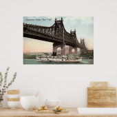 Queensboro Bridge, New York City 1915 Poster (Keuken)