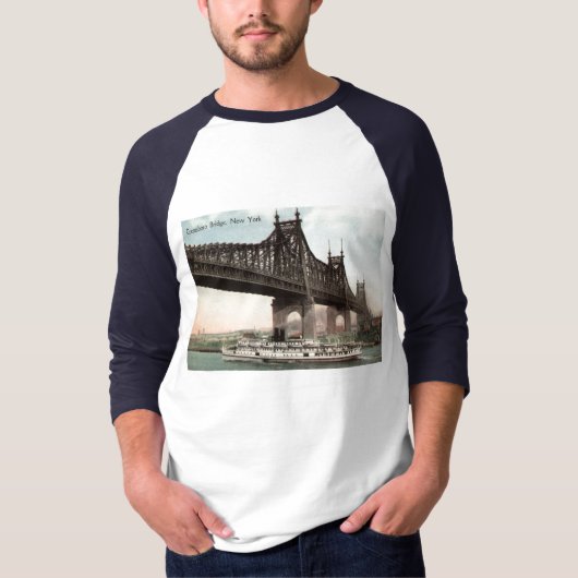 Queensboro Bridge, New York City 1915  T-shirt (Voorkant)