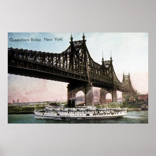 Queensboro Bridge, New York Poster (Voorkant)