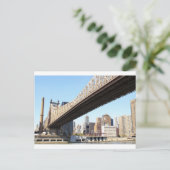 Queensborough Bridge en Manhattan Briefkaart (Staand voorkant)