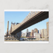 Queensborough Bridge en Manhattan Briefkaart (Voorkant)