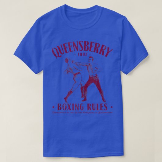 Queensbury boxing Rules Distsed  Boxing  T-shirt (Design voorkant)