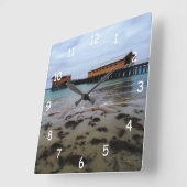 Queenscliff Dreaming Clock Vierkante Klok (Hoek)