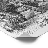 Queensland aborigines gegraveerd op een foto poster (Hoek)