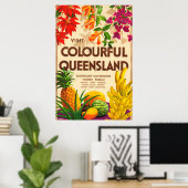 Queensland Australia Tourism Poster (Thuiskantoor)