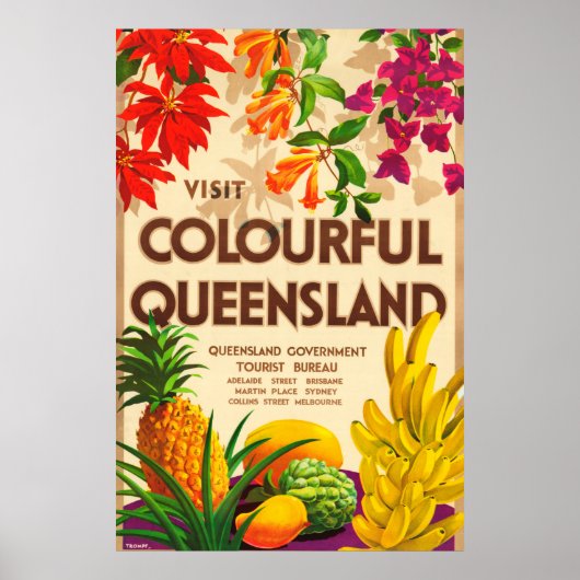Queensland Australia Tourism Poster (Voorkant)