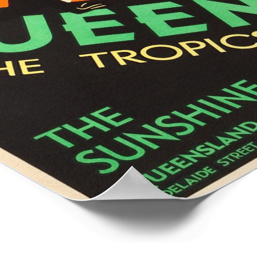 Queensland, Australia Travel Poster (Hoek)