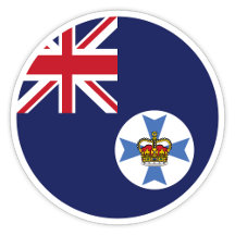 Queensland Australië Vlag Sticker