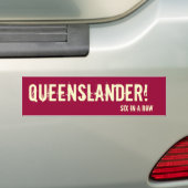 Queensland-bumpersticker Bumpersticker (Op auto)
