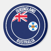 Queensland Round Emblem Magneet (Voorkant)