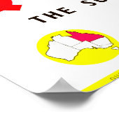 Queensland Sunshine State Brisbane Poster (Hoek)