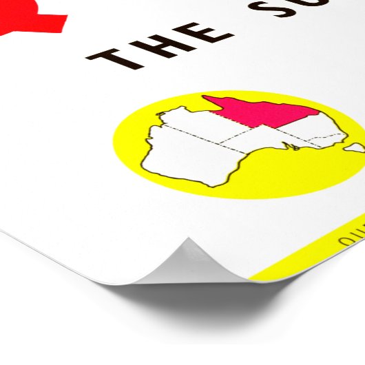 Queensland Sunshine State Brisbane Poster (Hoek)