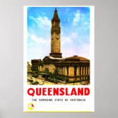 Queensland Sunshine State Brisbane Poster (Voorkant)