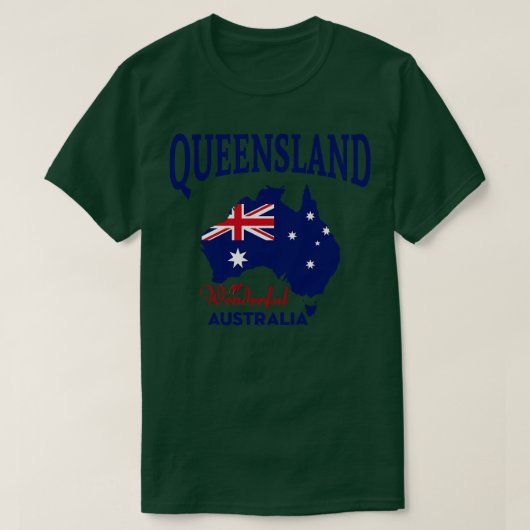 Queensland Wonderful Australia T-shirt (Design voorkant)