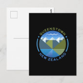 QUEENSTOED ZUID-ISLAND NIEUW ZEELAND-BRIEFKAART BRIEFKAART (Voorkant / Achterkant)