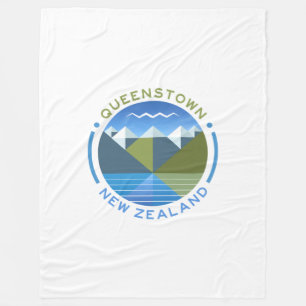 QUEENSTOED ZUID - ISLAND NIEUW - ZEELAND FLEECE DEKEN