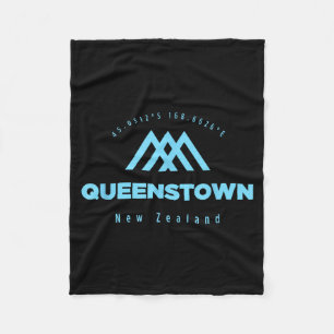 Queenstown bergvakantie skiën Nieuw-Zeeland Fleece Deken