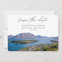 Queenstown Bruiloft Nieuw-Zeeland Save the Date