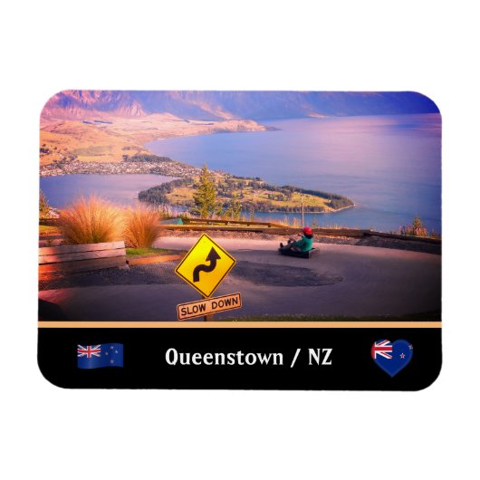 Queenstown, Luge & Slow Down / Nieuw-Zeeland Magneet (Horizontaal)