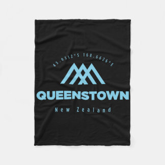 Queenstown Mountain Vakantie Skiën Nieuw-Zeeland Fleece Deken
