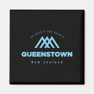 Queenstown Mountain Vakantie Skiën Nieuw-Zeeland Magneet