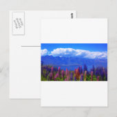 Queenstown New Zealand lupine over het Wakatipu-me Briefkaart (Voorkant / Achterkant)
