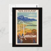Queenstown Nieuw-Zeeland Briefkaart (Voorkant / Achterkant)